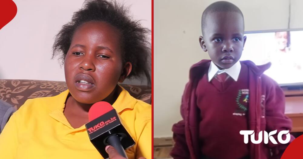 Mercy Nelima and her son Liam Kipruto