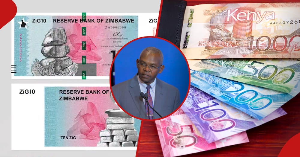 Zimbabwe and Kenyan currency gain against US dollar.