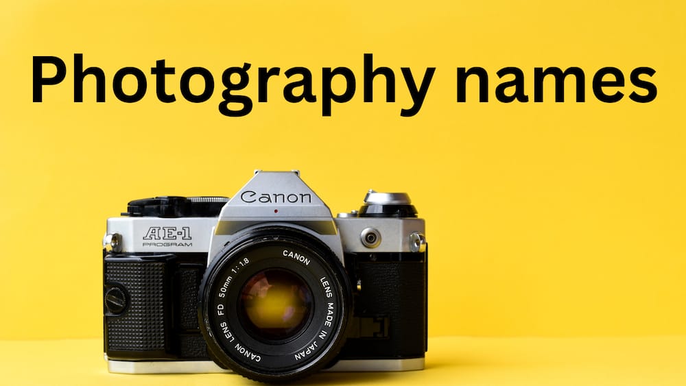 120+ coolest photography names for your Instagram business page - Tuko.co.ke