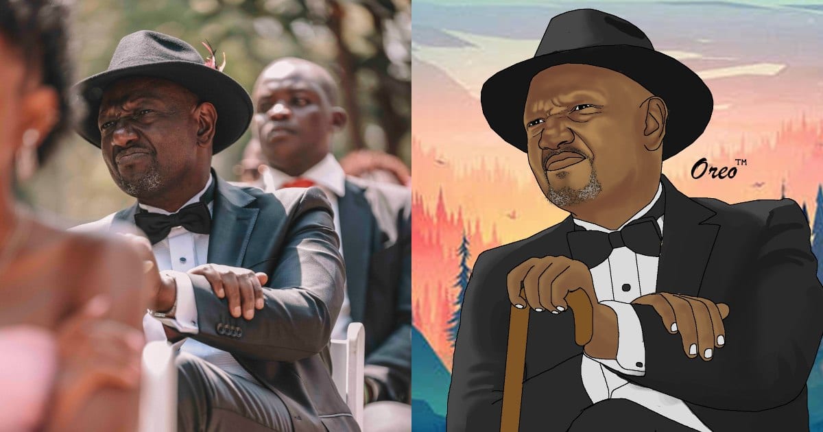 Artist Perfectly Draws William Ruto's Picture during Daughter June's Wedding Kenya News | Tuko.co.ke