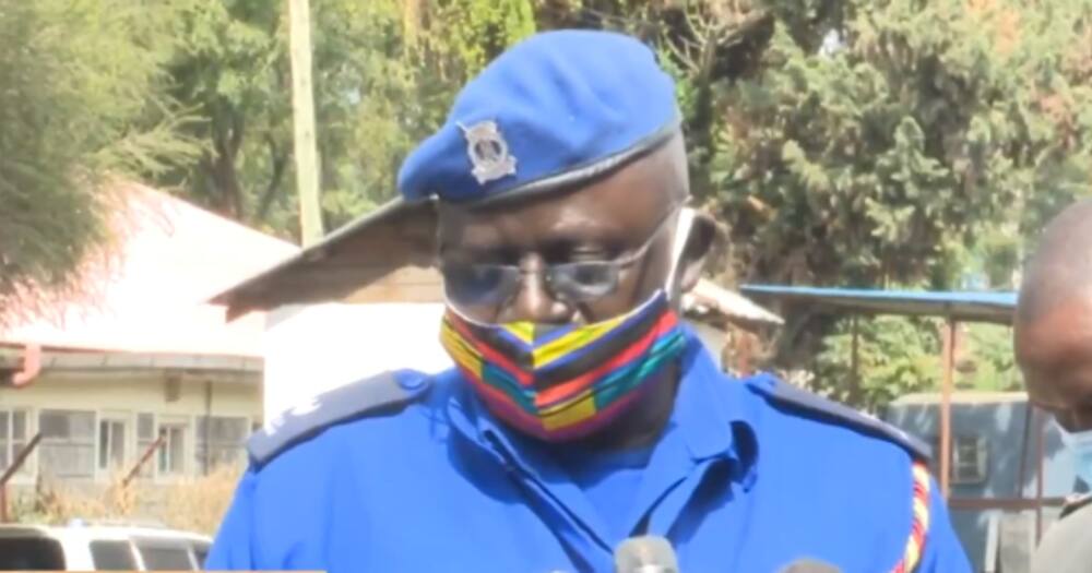 Nakuru East Deputy sub-county Police Commander Phantom Analo. Photo: Screengrab from CitizenTV.