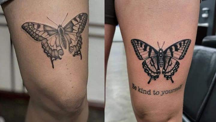 feminine classy thigh tattoos