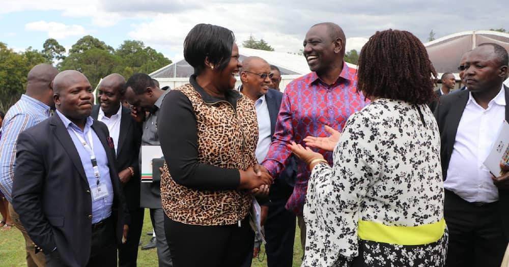 Gladys Wanga and William Ruto.