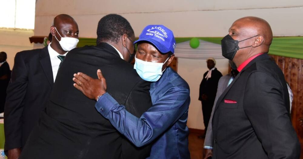 ANC leader Musalia Mudavadi (r) Kalonzo Musyoka and Gideon Moi. Photo: Musalia Mudavadi.