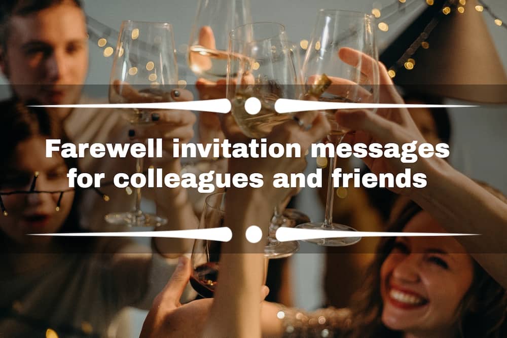 Farewell invitation messages