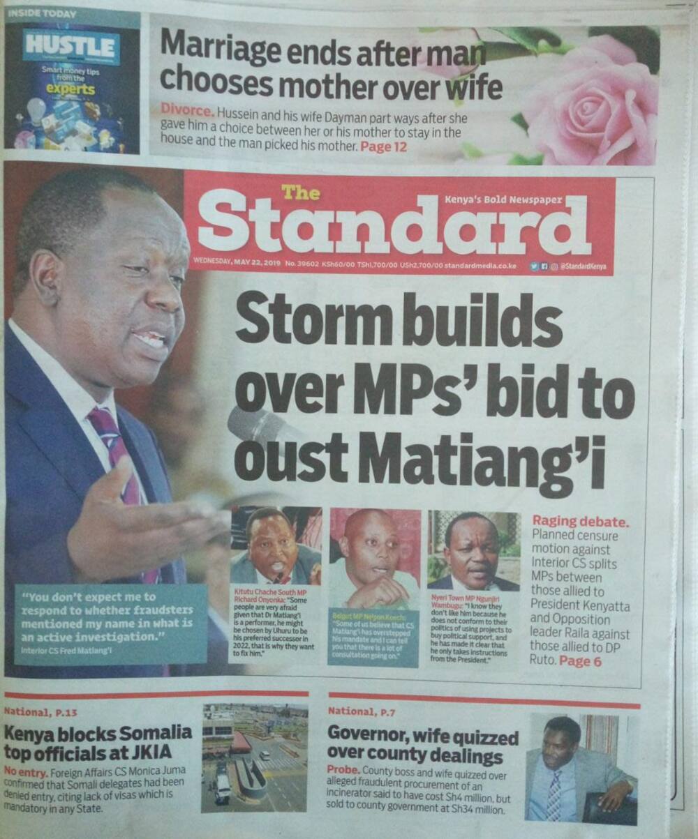 Kenyan newspapers review for May 22: Letter addressing President Uhuru Kenyatta on gold scam is fake - UAE envoy Kenyan newspapers review for May 22: Letter addressing President Uhuru Kenyatta on gold scam is fake - UAE envoy