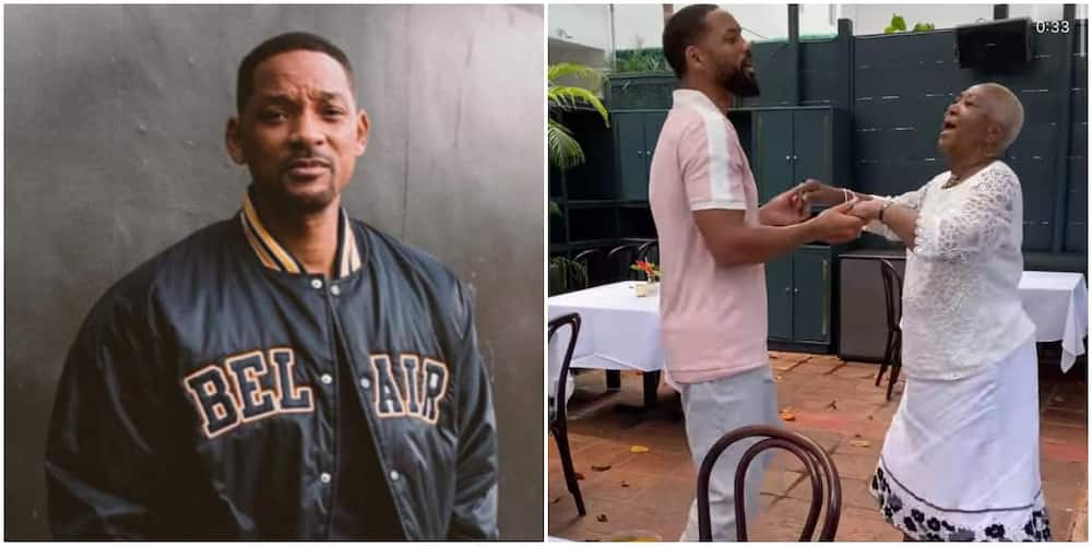 Will Smith and mum dance on her birthday.