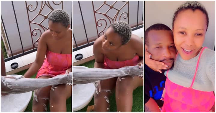 Nicah The Queen Gently Washes Lovers Legs Says She Never Did It To Dr Ofweneke Ke