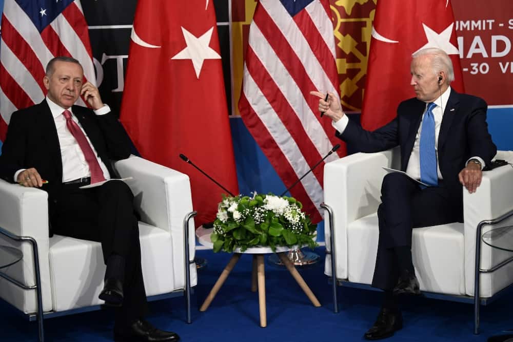 Biden's comments came a day after Turkey suddenly dropped weeks of opposition to membership applications lodged by Finland and Sweden