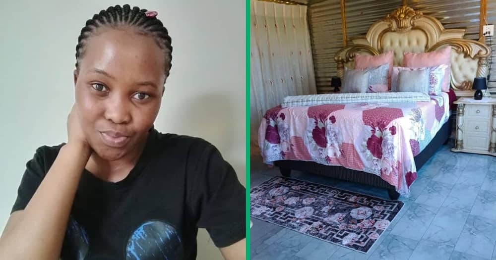 The woman in Mpumalanga takes good care of her room
