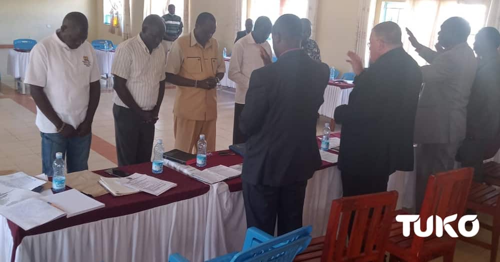 North Rift religious leaders hold prayers.