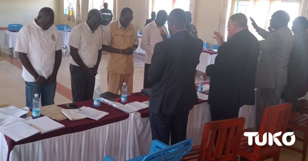 North Rift religious leaders hold prayers.