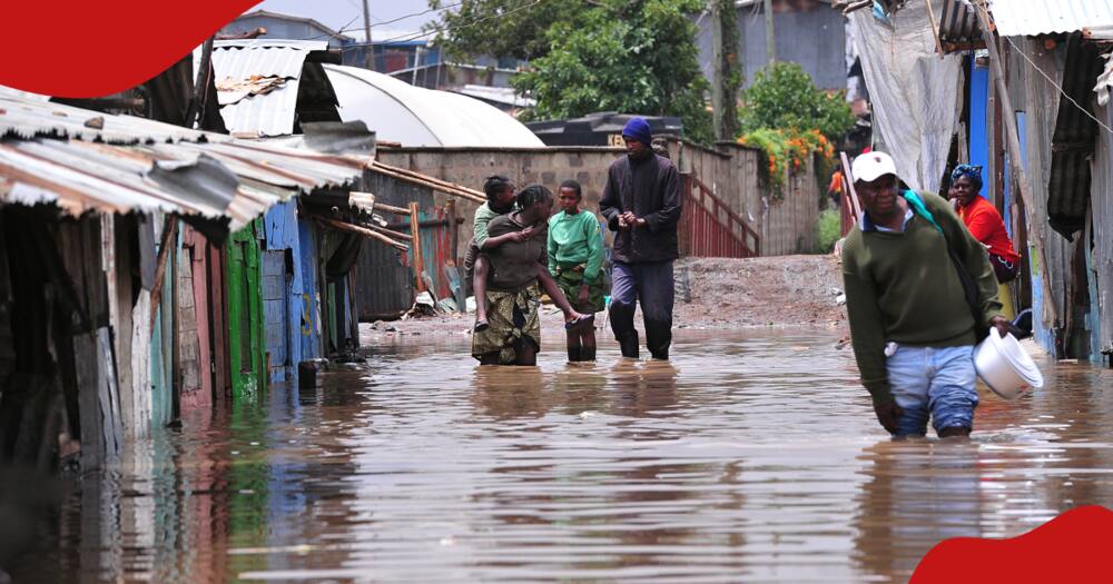 Heavy rains.