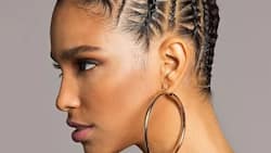 20 cute African cornrow braid hairstyles with an updo