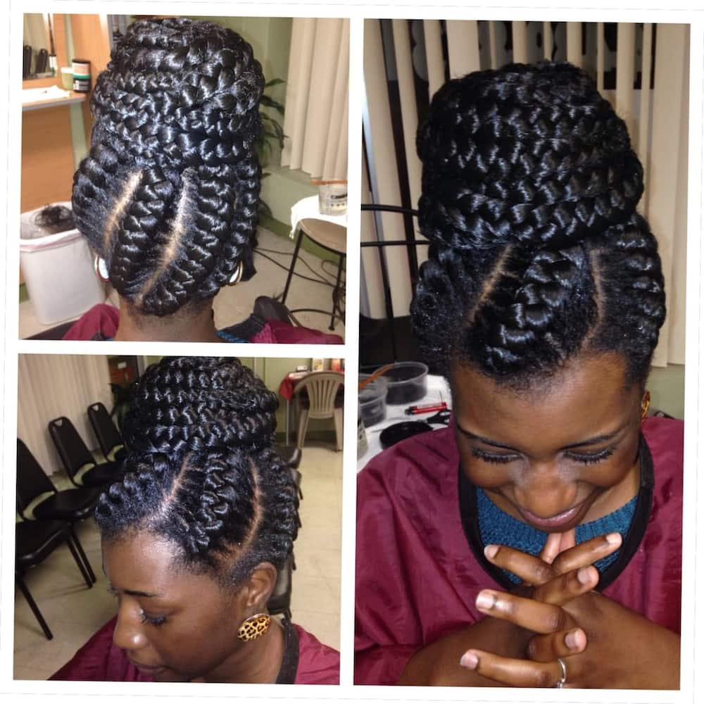 Featured image of post Updo Cornrow Ghana Braids Hairstyles / 23 braids with beads we&#039;ll all be wearing this summer.