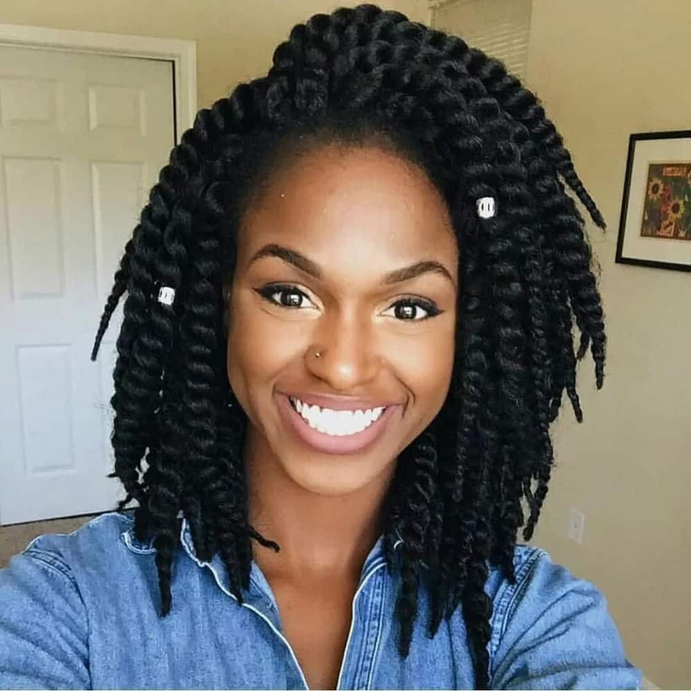 How to style fluffy kinky braids - Tuko.co.ke