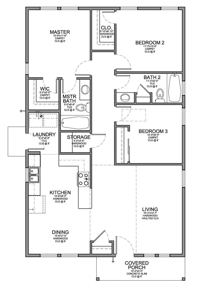 Low budget modern 3 bedroom house design Tuko.co.ke