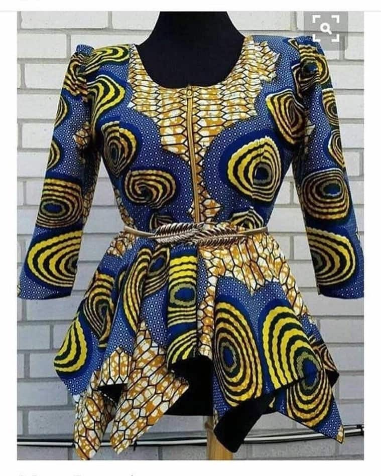 Kitenge dresses with outlet front zipper