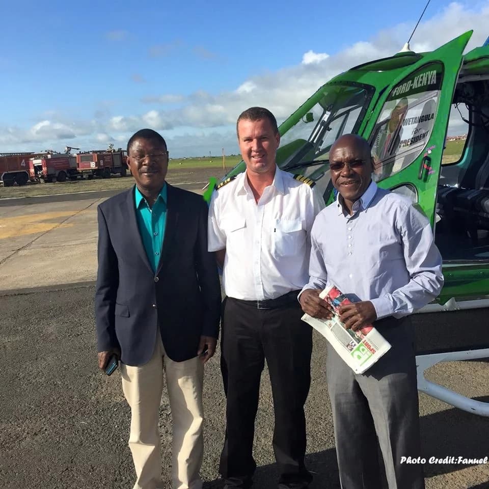 Wetangula allegedly acquires a new helicopter