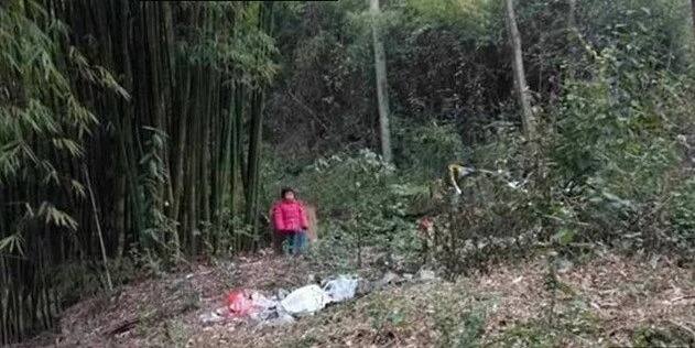 Father ties girl to bamboo canes and abandons her in GRAVEYARD at midnight (photos)