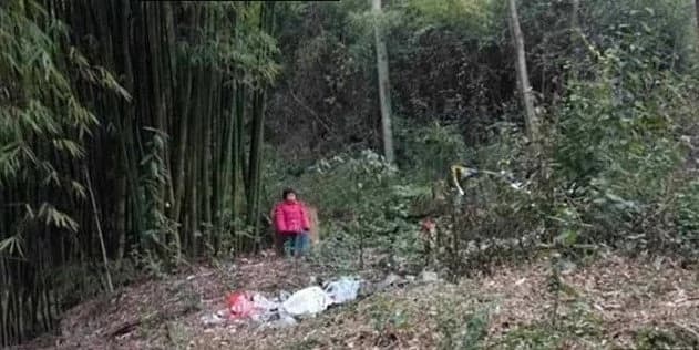 Father ties girl to bamboo canes and abandons her in GRAVEYARD at midnight (photos)