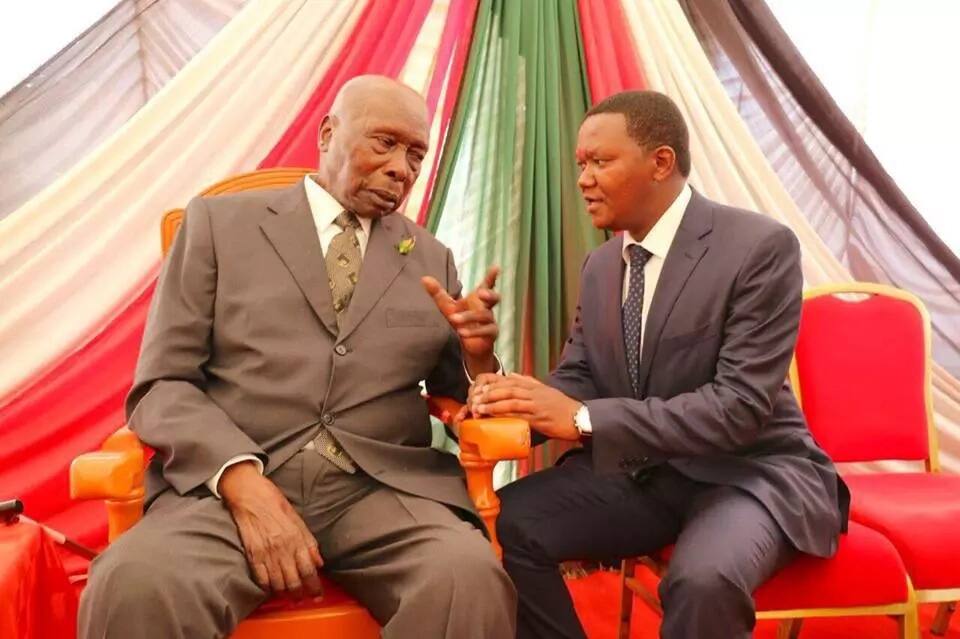 Comedian Churchill brings Nyambane and KJ to celebrate Moi's 92nd birthday