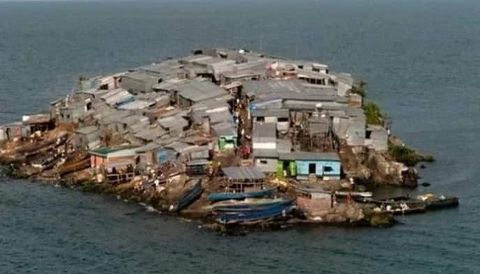 Kenya's tiny Migingo becomes most densely populated island in the WORLD (see photos)