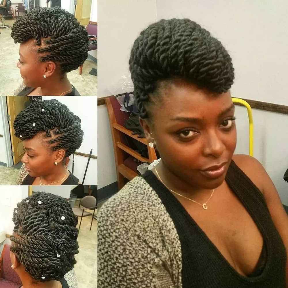 Mohawk Updo Natural Hair