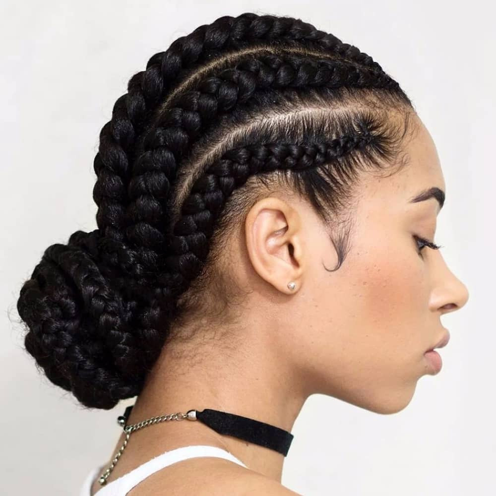 Easy hairstyles for braids (African hair) 