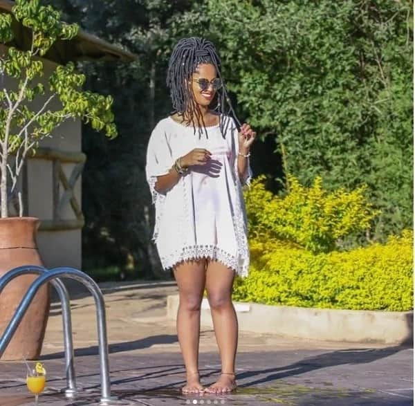 Eric Omondi's Italian bae shows Kenyan men what the comedian enjoys in revealing tight bikini