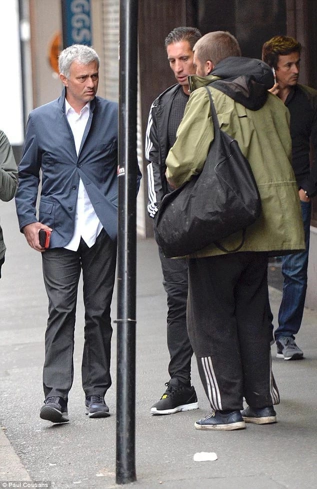 José Mourinho spotted out and about in London with an Ermenegildo