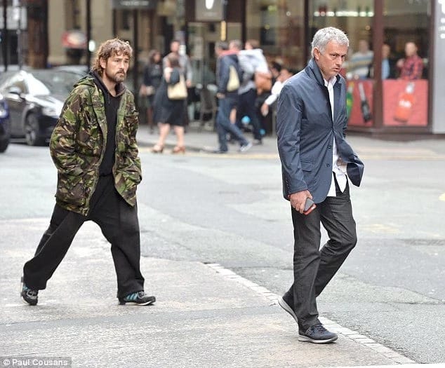 José Mourinho spotted out and about in London with an Ermenegildo