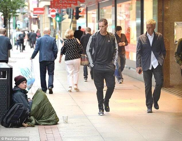 José Mourinho spotted out and about in London with an Ermenegildo