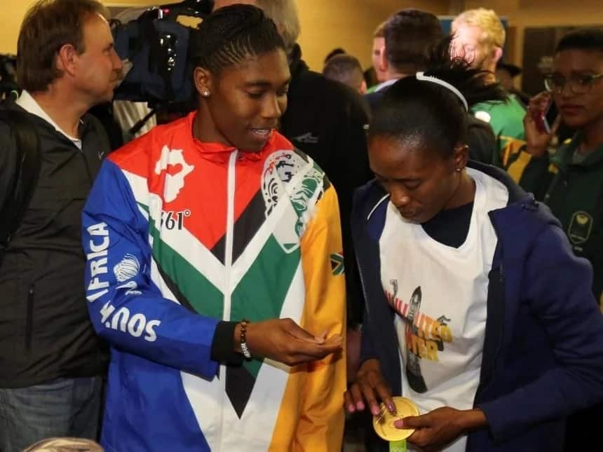 Caster Semenya gives gold medal to wife in South Africa