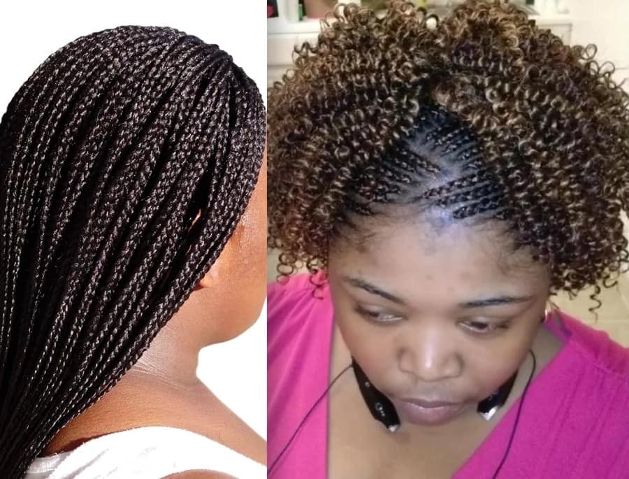 Как выглядят волосы после африканских косичек