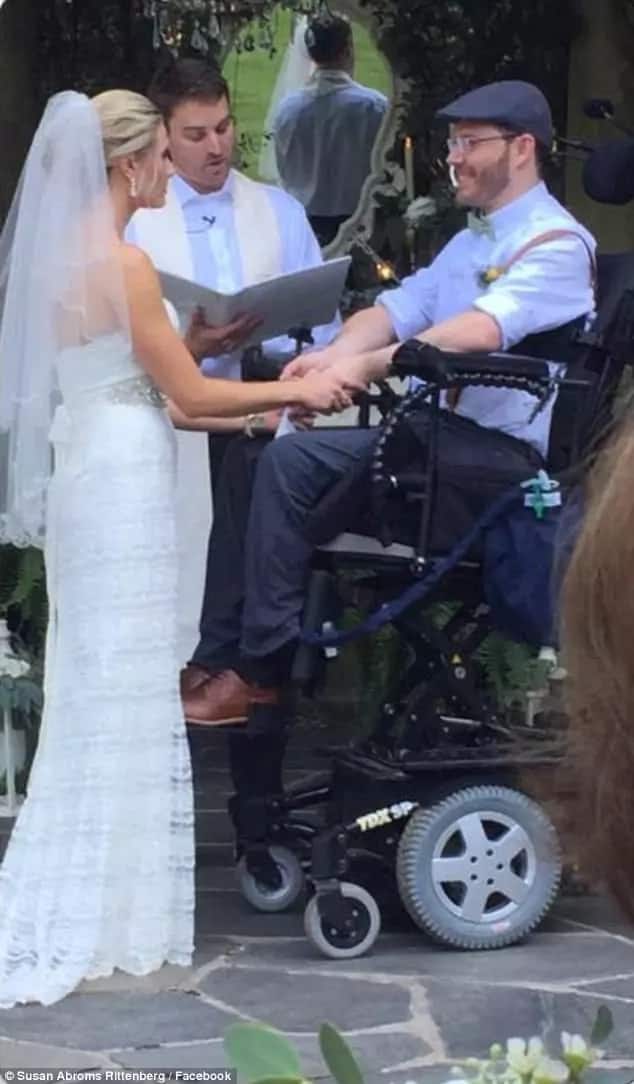 Meant to be together! Couple marries 9 months after groom was paralyzed in swimming accident