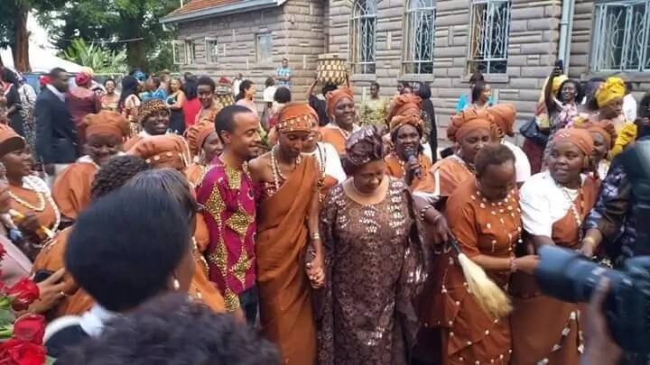 Uhuru Kenyatta's son and his ravishing wife shows up in public after their wedding in 2016