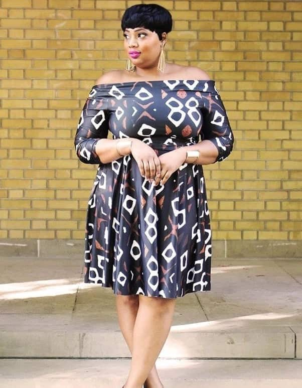 Modern African print dresses for graduation - Tuko.co.ke