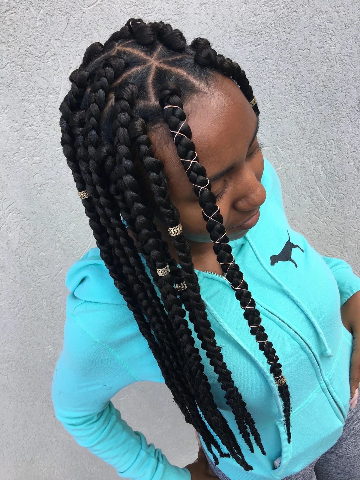 to style long braids tuko.Co.Ke