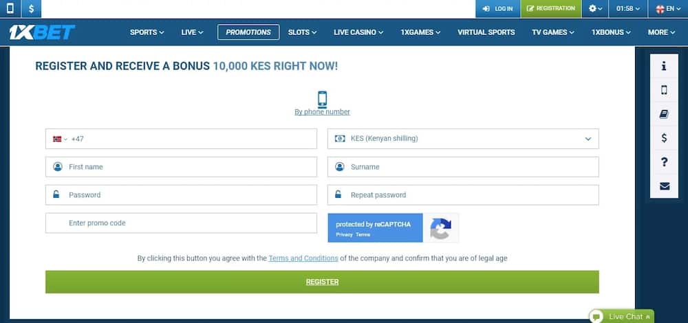 1xBet Kenya registration guide. How to create a new account in a couple of minutes