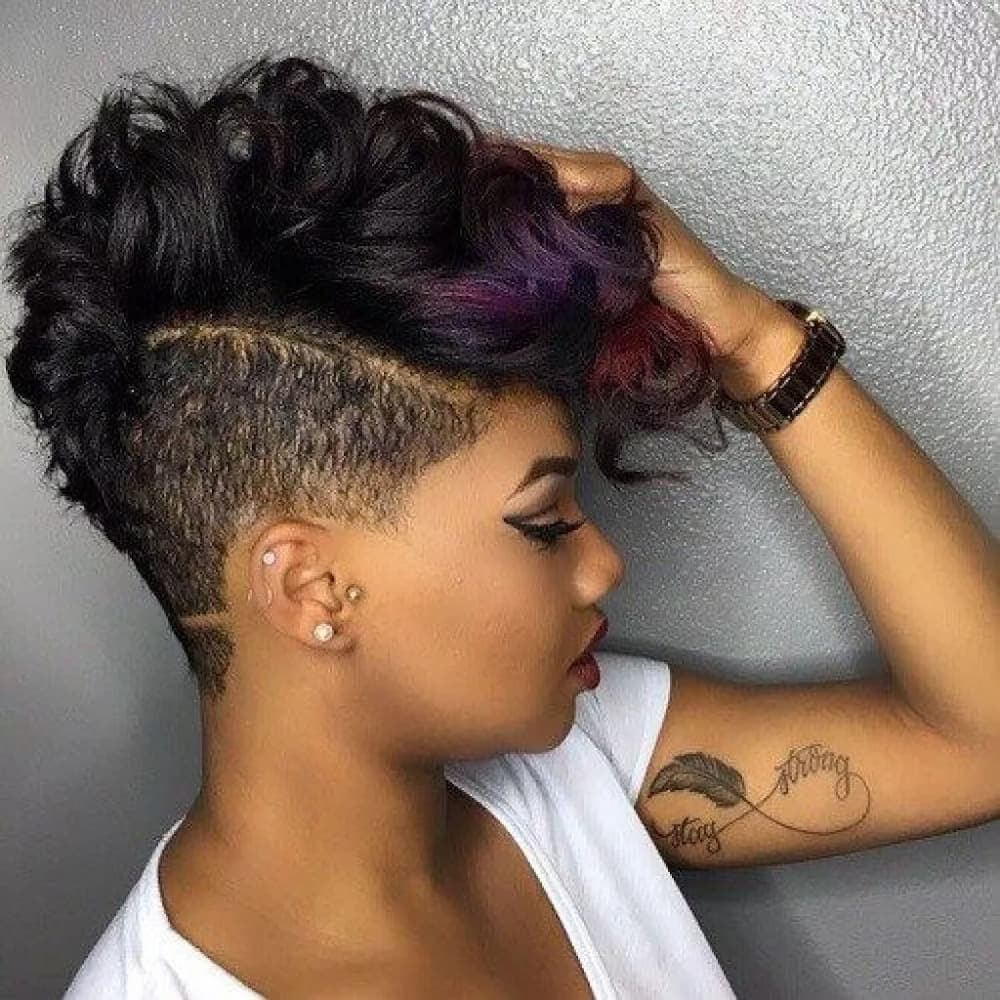 Short African hairstyles weave