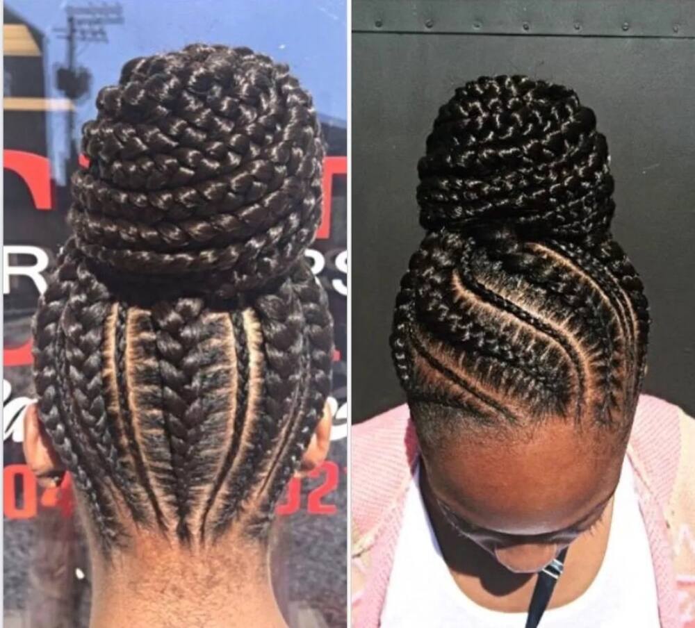ghanaian hairstyles, ghanaian braids hairstyles, ghanaian lines hairstyles