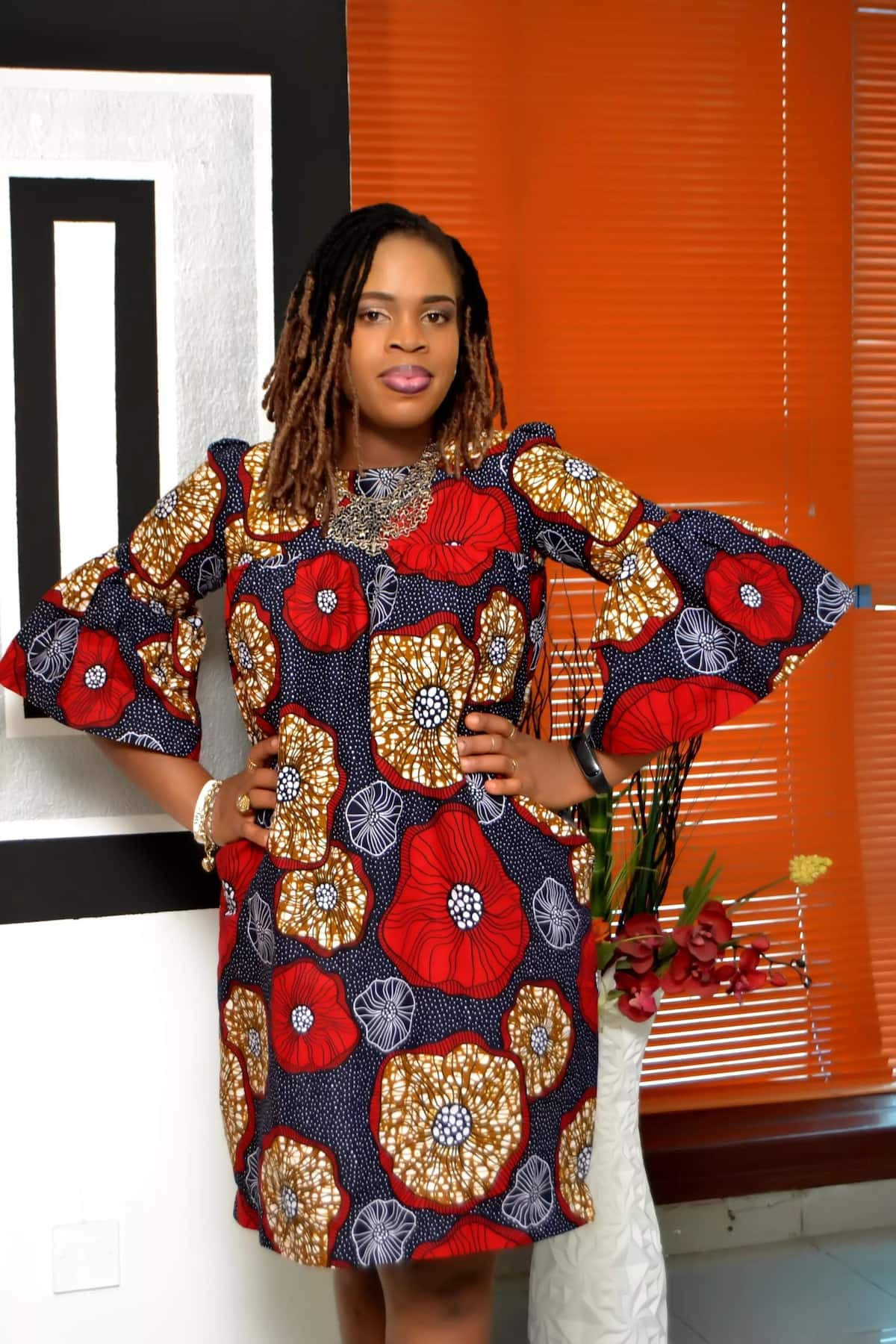 ankara styles with stones design