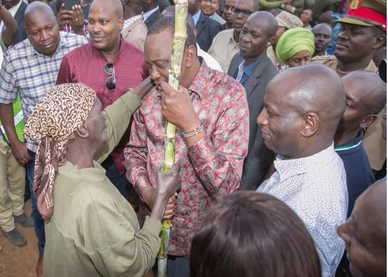 Kenyans online believe Uhuru's silk shirts are indirectly connected to his down to earth appearances