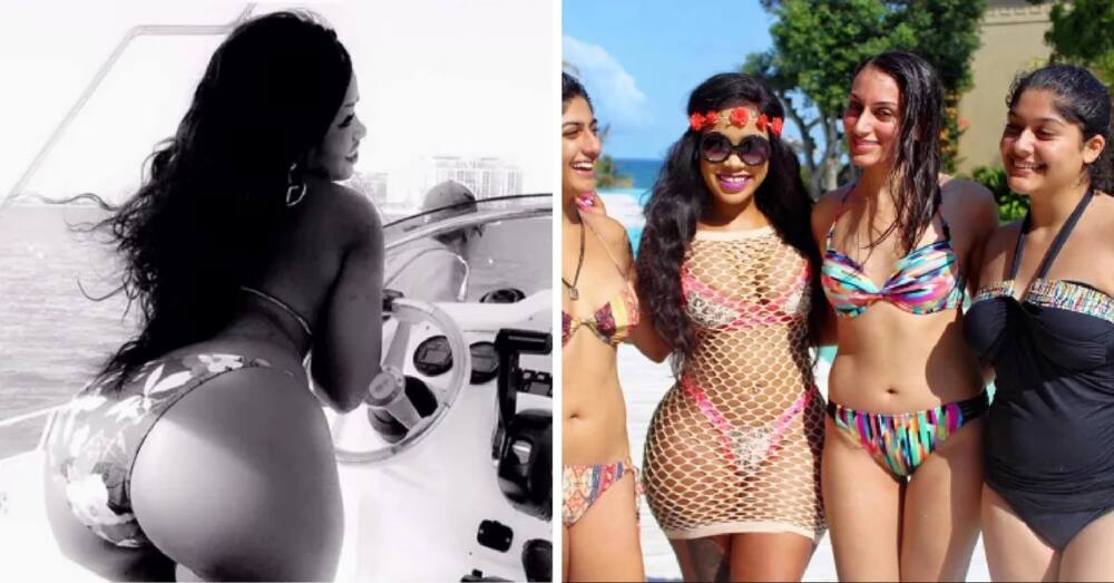 Don't you just 'love' Vera Sidika's assets in these bikinis?