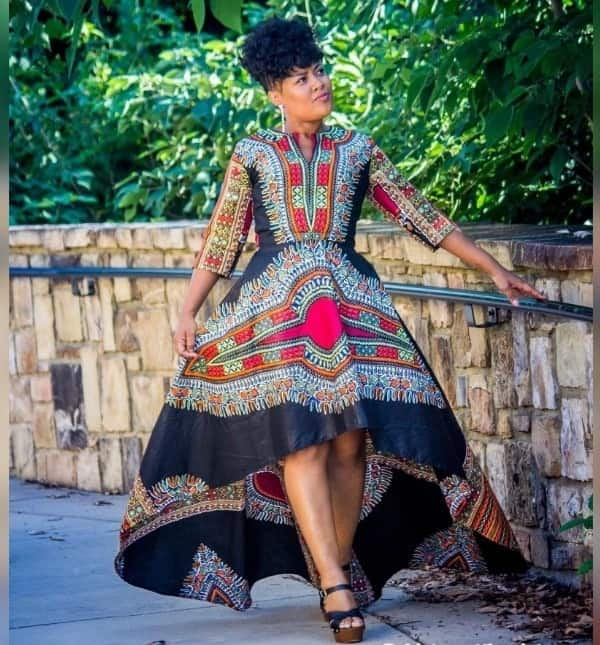 Modern African print dresses for graduation - Tuko.co.ke