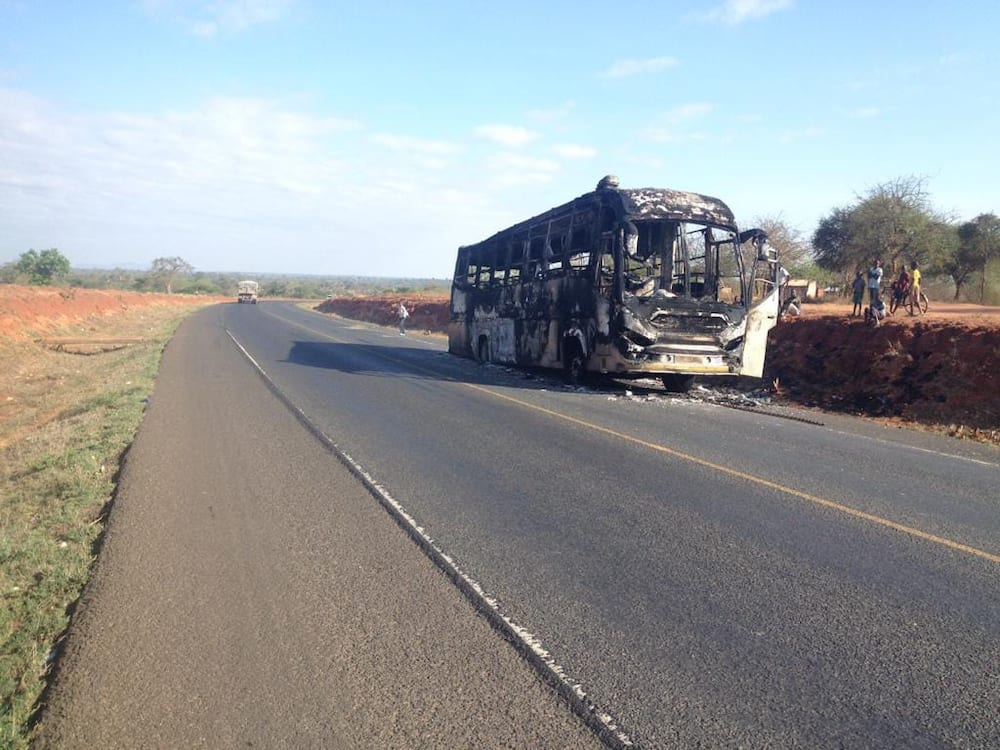 47 passengers cheat death as bus catches fire at Kibwezi on Nairobi-Mombasa Highway