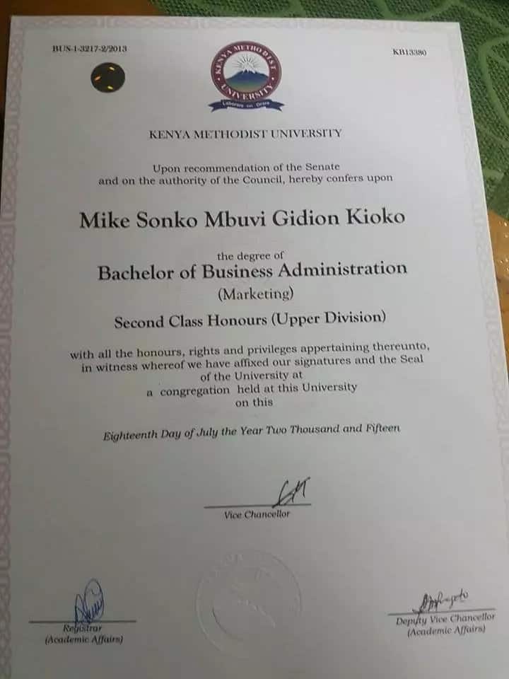 Economist demands action on KEMU after Sonko's KCSE certificate showed he failed a crucial subject