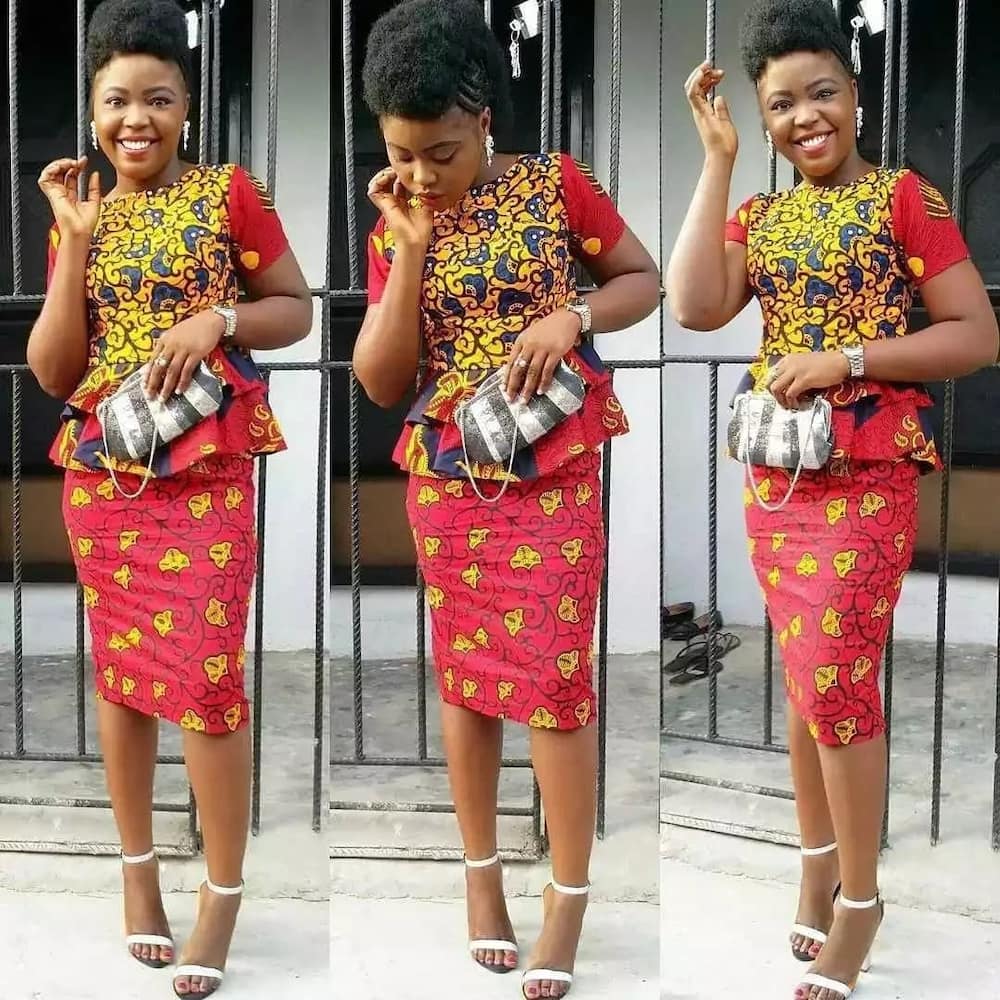 New ankara skirt and blouse styles for young ladies