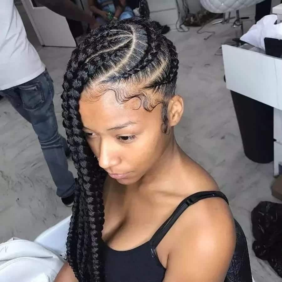 Beautiful Ghanaian lines hairstyles - Tuko.co.ke